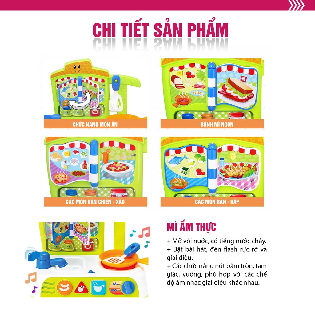 Bộ đồ chơi nấu ăn - nhập vai đầu bếp tài ba Winfun 0755: Kích thích phát triển ngôn ngữ - xã hội và sự sáng tạo cho bé