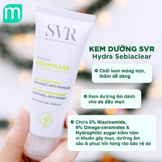 Kem dưỡng ẩm phục hồi cho da dầu mụn SVR Sebiaclear Hydra 40ml