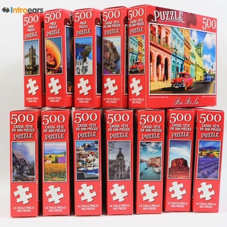 【Big Sale】 500 miếng Ghép hình cho người lớn, Ghép hình phong cảnh Trò chơi ghép hình lớn Đồ chơi Quà tặng Tự làm Sưu tầm Bộ xếp hình hiện đại 500 miếng ghép hình lớn -Các phong cảnh nổi tiếng - Câu đố cho người lớn và thanh thiếu niên Trò chơi ghép hình