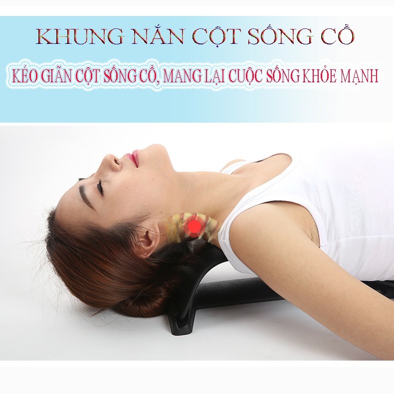 Massage Trị Liệu, Khung Chỉnh Kéo Giãn Cột Sống Cổ - Hỗ Trợ Trị Liệu Massage Giảm Đau Vùng Cổ Vai Gáy