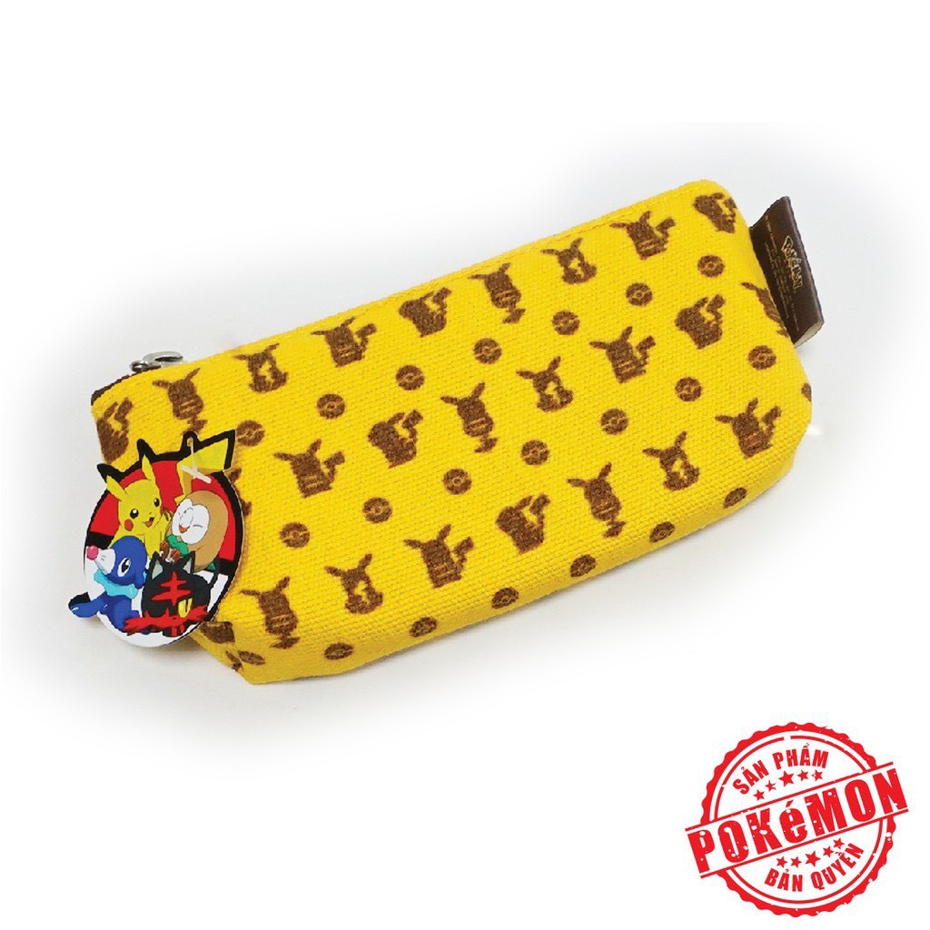 Hộp bút vải Pi.Ka.Chu Po_ké_mon dễ thương