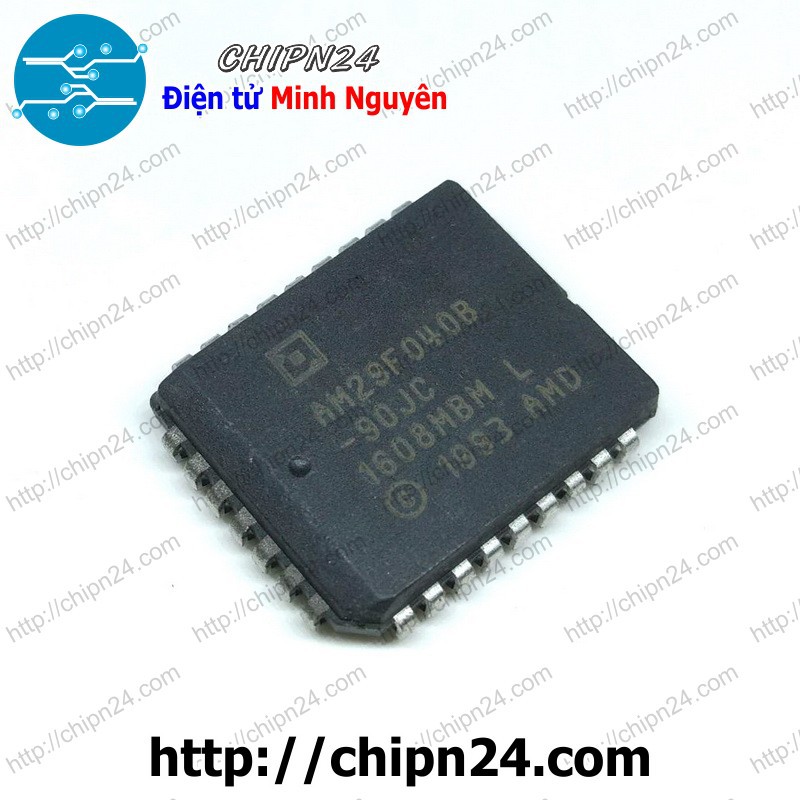 [1 CON] IC AM29F040 PLCC-32 (SMD Dán) (AM29F040B 29F040)