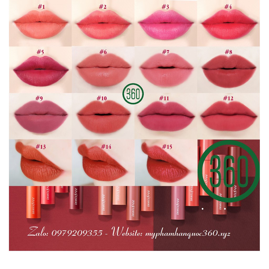 [màu mới] Son Kem Lì Innisfree Vivid Cotton Ink 4g | BigBuy360 - bigbuy360.vn