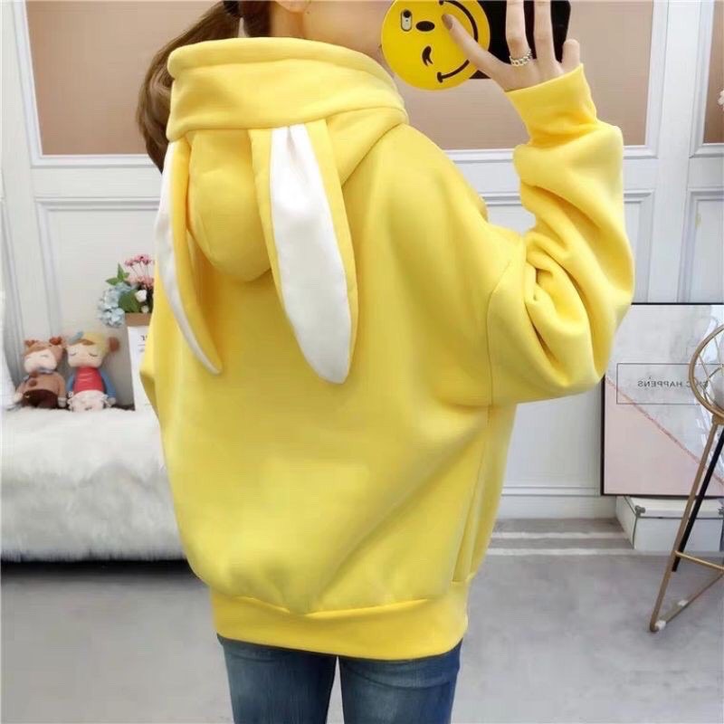 Áo Hoodie Tai Thỏ Siêu Cute