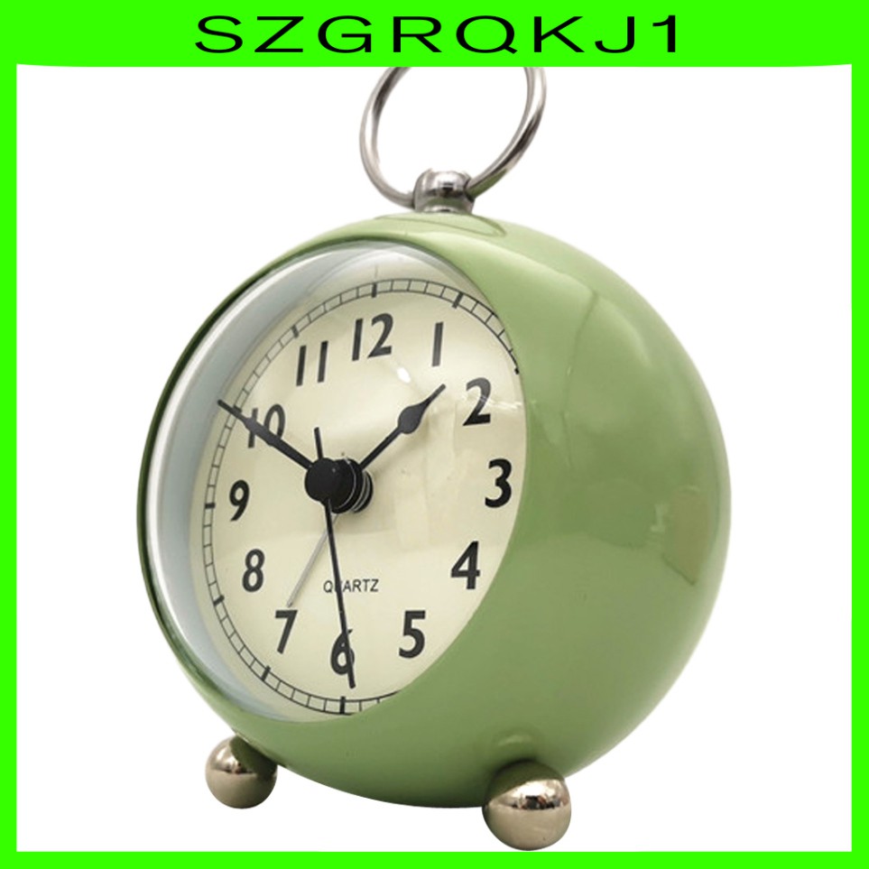 2 Đồng Hồ Báo Thức Quartz Để Bàn Màu Xanh Lá