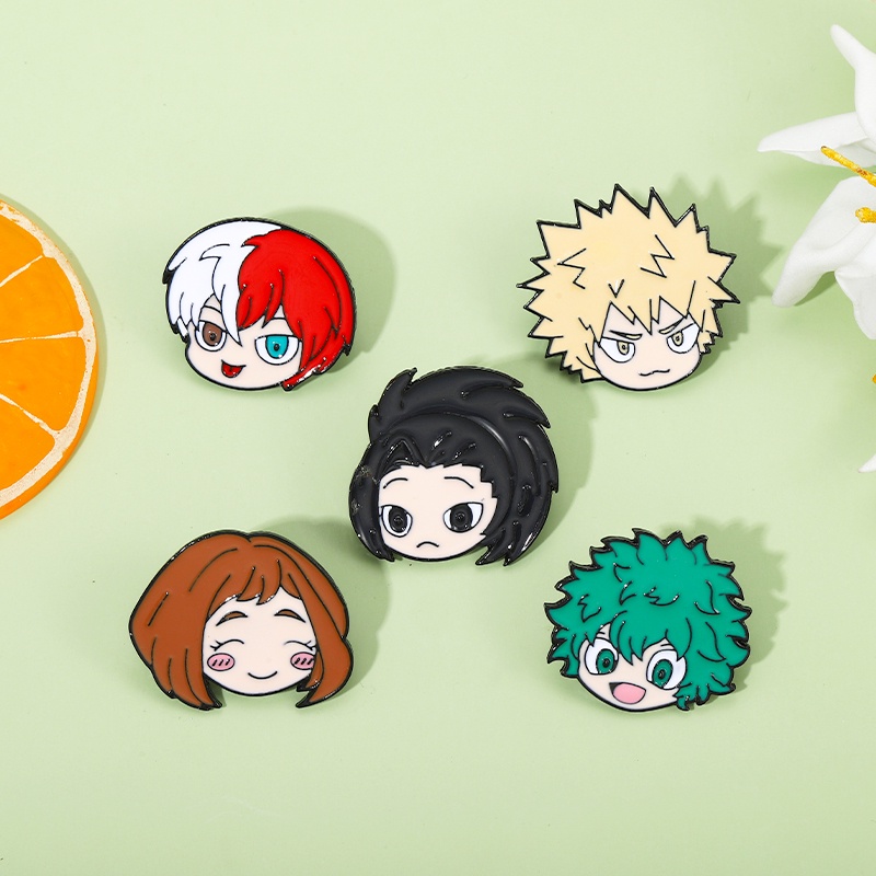 Ghim Cài Áo Tráng Men Hình Nhân Vật Hoạt Hình Dễ Thương Dùng Làm Quà Tặng Cho Bạn Bè