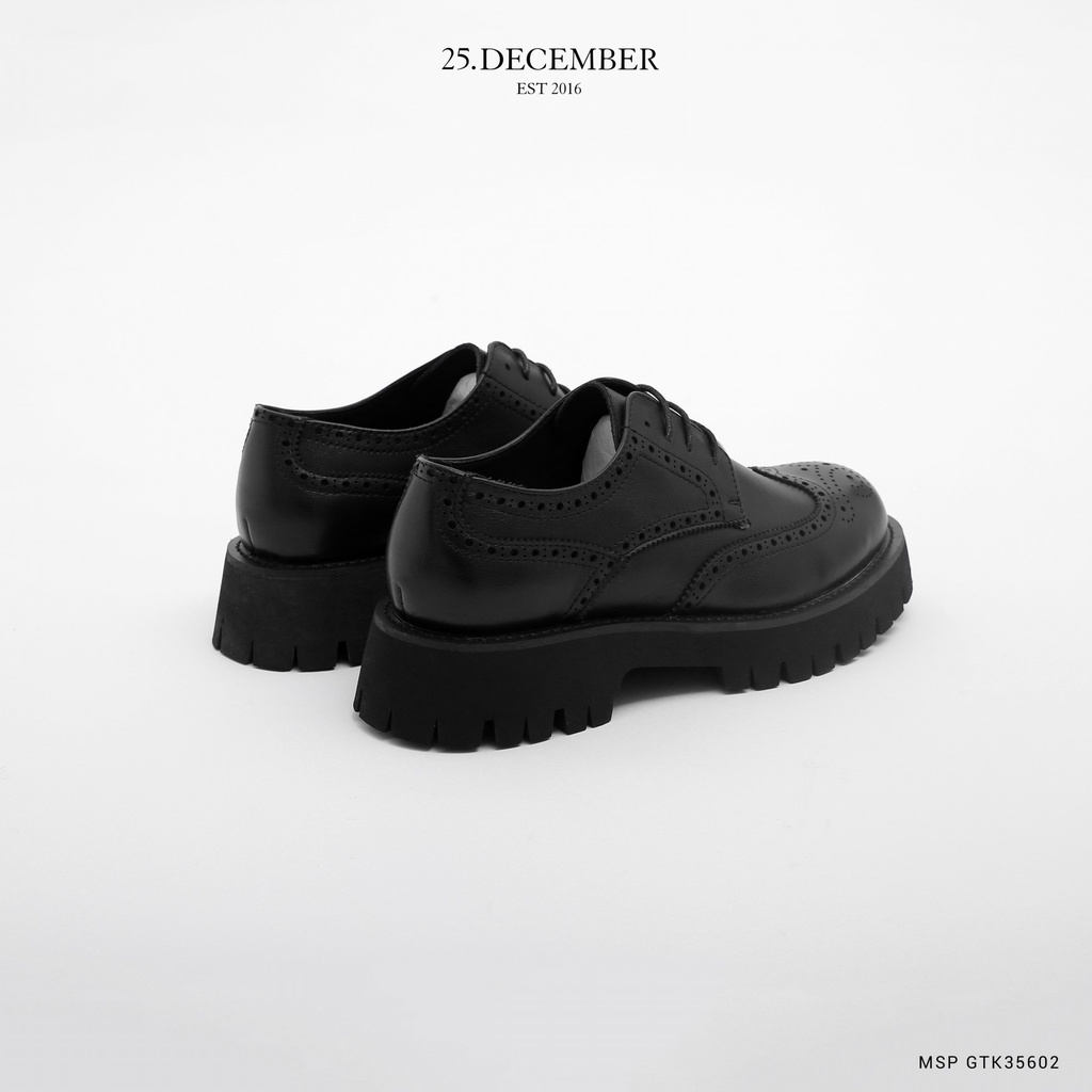Giày da nam chất đẹp, đế giày tăng chiều cao - Thương hiệu 25.December mã GTK35602