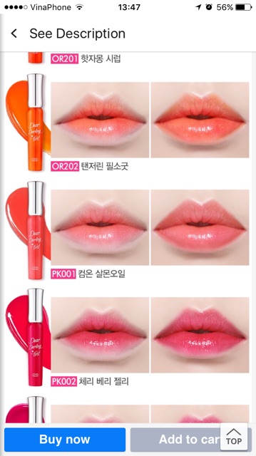 Son Dear Darling Tint nắp bạc của Etude House