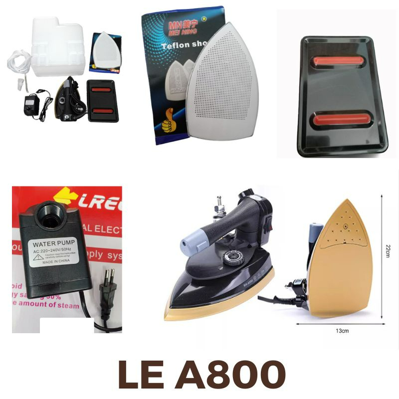 Bàn là hơi nước sử dụng củ bơm công nghiệp LREE A800 thế hệ mới (TẶNG KÈM TẤT LÀ)