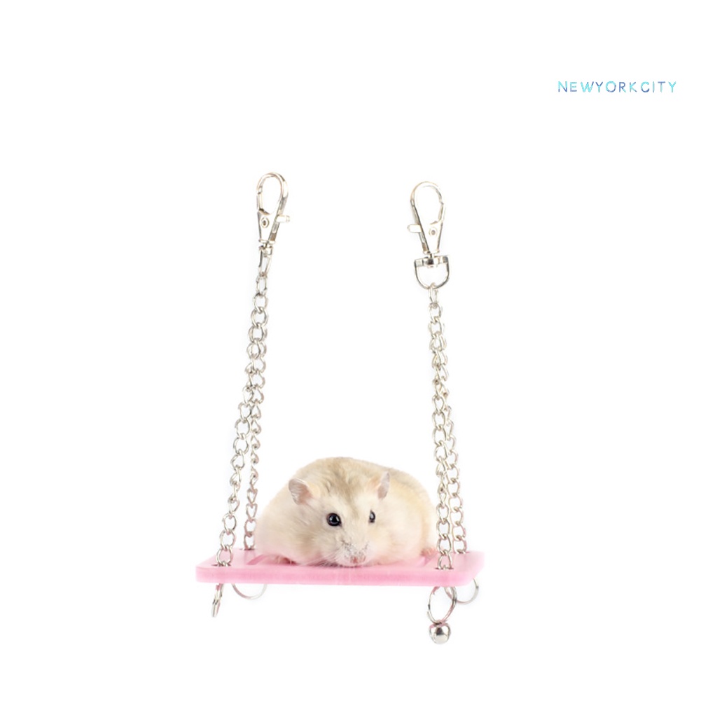 Xích Đu Đồ Chơi Bằng Gỗ Nhiều Màu Sắc Siêu Thú Vị Dành Cho Chuột Hamster