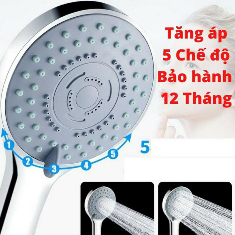 [FREE SHIP] Bát sen tăng áp 5 chế độ nước (loại to) có nút chỉnh