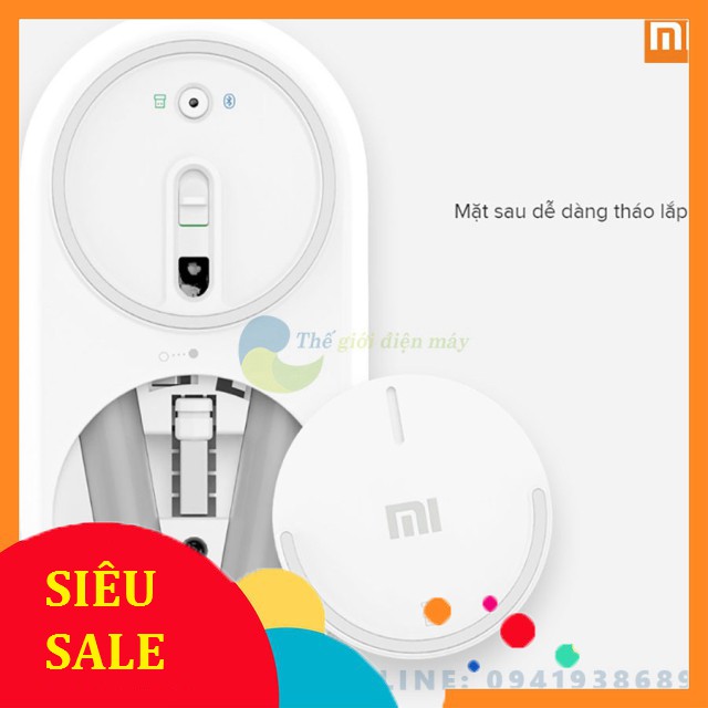 [SiêuRẻ] [Bản quốc tế] Chuột không dây Xiaomi Portable Mouse - Phân phối bởi Digiworld- Bảo hành 12 tháng -Shop Thế giới
