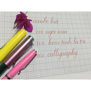 Combo 3 bút luyện chữ đẹp (T08, T09, 002)