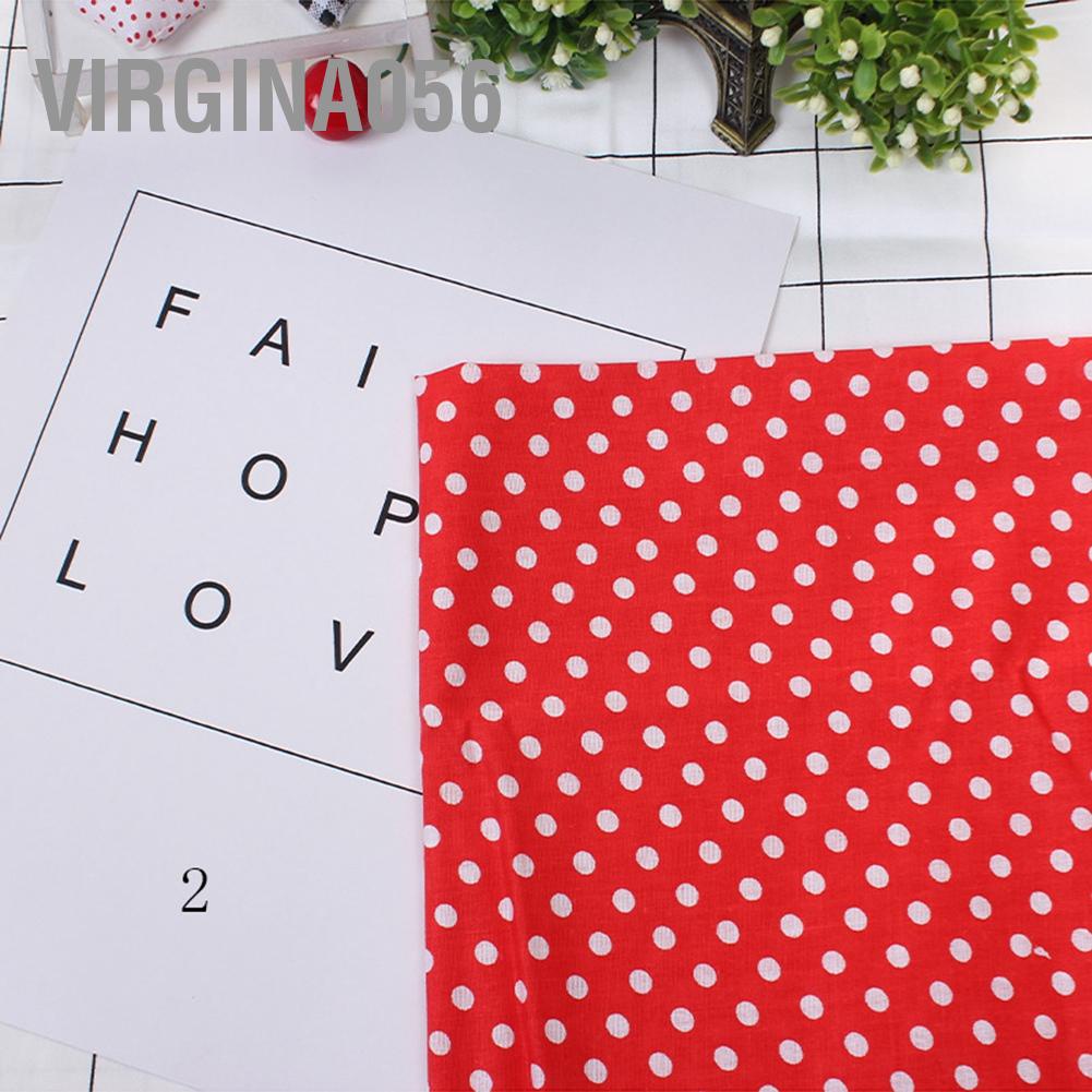 Virgina056 7pcs 50*50cm Cotton Fabric DIY Assorted Squares Pre‑Cut Bedding Kit Quarters Bundle