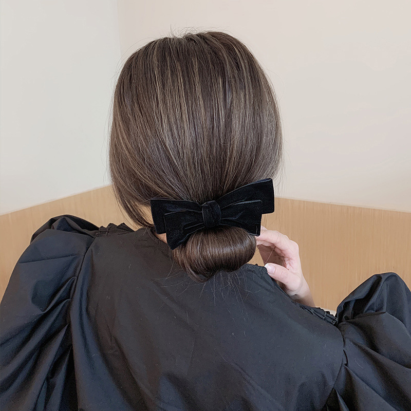 Dây buộc tóc đính nơ đáng yêu dành cho bạn nữ