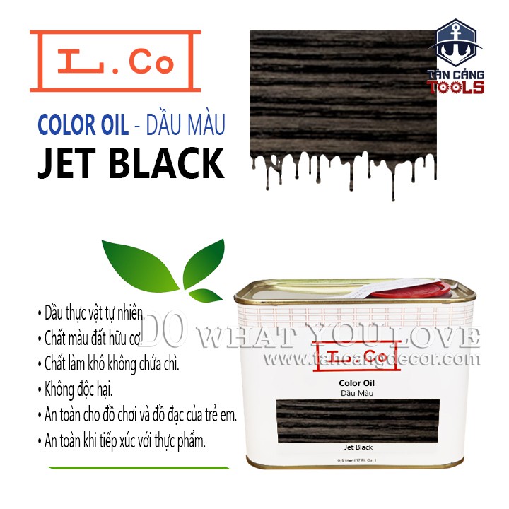 L.Co Dầu Màu – Màu Jet Black COLJB ( Nhiều Trọng Lượng )