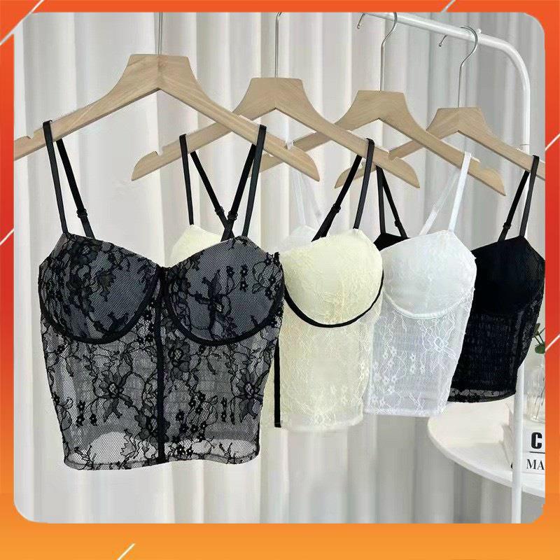 Áo bra ren cao cấp 2 dây định hình lưng thun co giãn thoải mái sang chảnh sexy