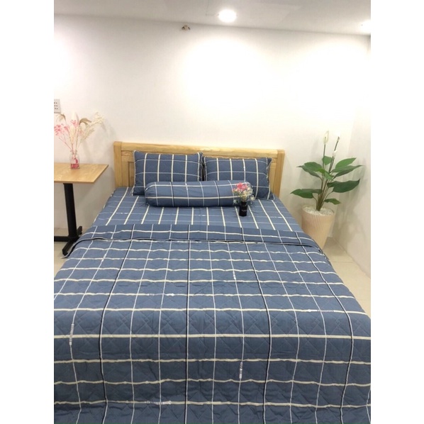 Sale Bộ chăn ga 100% cotton Hàn Quốc 5 món 1m đến 1m8 GỐI ÔM DÂY KHOÁ | BigBuy360 - bigbuy360.vn