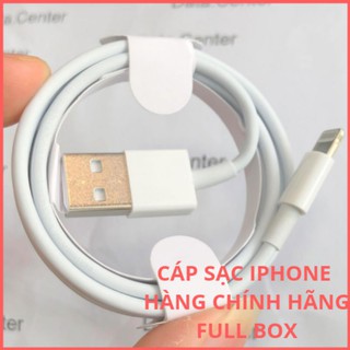 Cáp sạc cho iPhone 6/7/8X/11/12 hàng cao cấp đóng hộp Dây sạc lightning iPhone chính hãng Foxconn Bảo hành 6 th