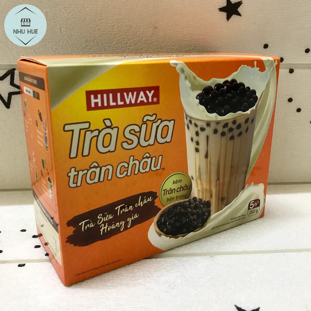 Trà sữa trân châu Hillway Hoàng Gia (hộp 5 set x 46g) | BigBuy360 - bigbuy360.vn