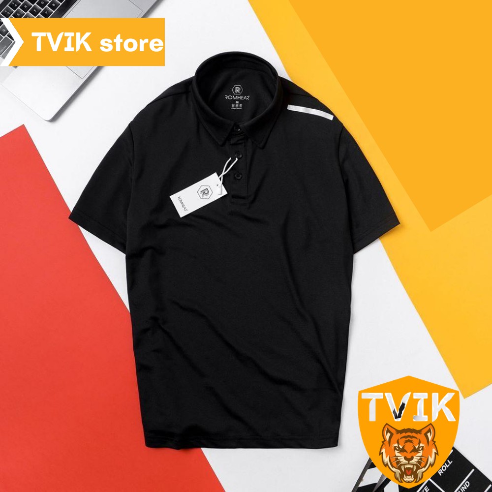 Áo thun có cổ Tvik lên form chuẩn đẹp, chất vải cá sấu co giãn mặc thoải mái, ATR | BigBuy360 - bigbuy360.vn