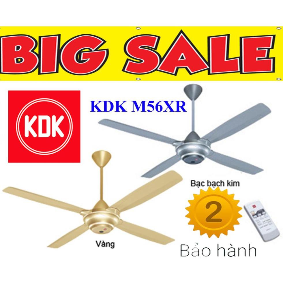 Quạt đèn  Quạt trần 4 cánh KDK M56XR .