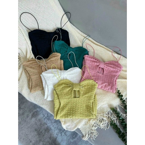 Đầm 2 dây ôm body dài qua gối vải xốp cao cấp - ALOHASHOP91