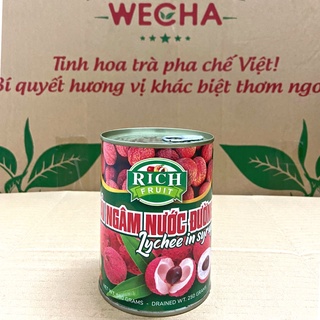 Thùng 12 Lon Vải Ngâm Rich 565gram