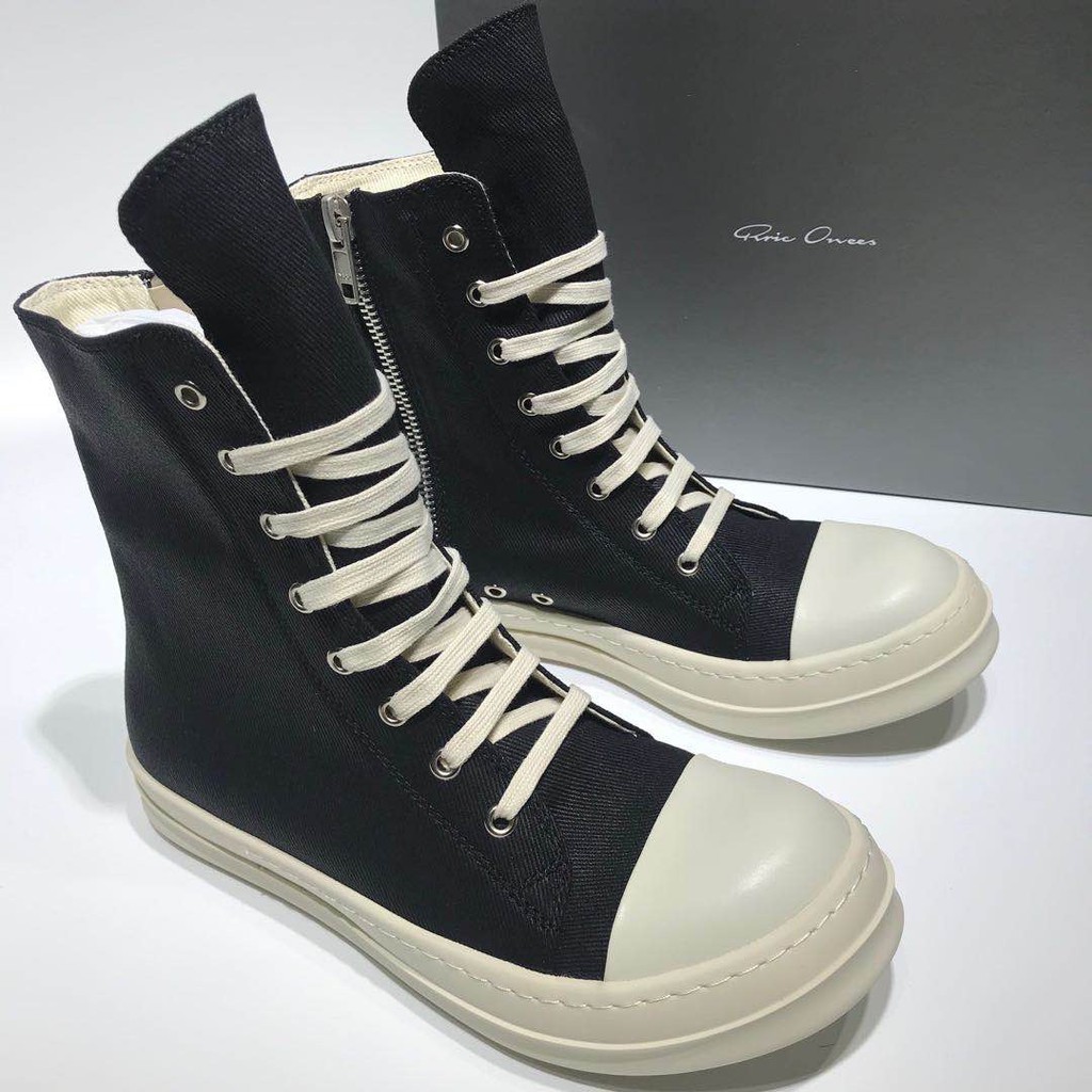 Giày Sneaker Rick Owen Cổ Cao Đế Thơm Vani Full Size Nam Nữ