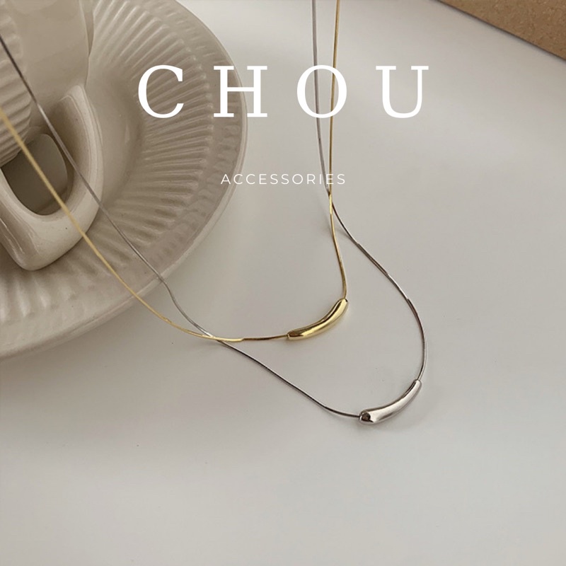 Dây Chuyền Titan Hình Ống Trúc | CHOU ACCESSORIES |