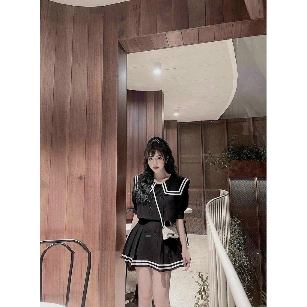 Set Áo Và Chân Váy Thủy Thủ  - Thời Trang Dressery Store