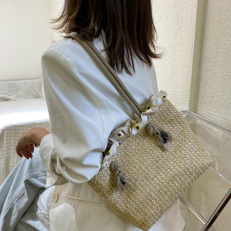 Túi cói nữ IELGY cỡ lớn kiểu dáng đơn giản thời trang