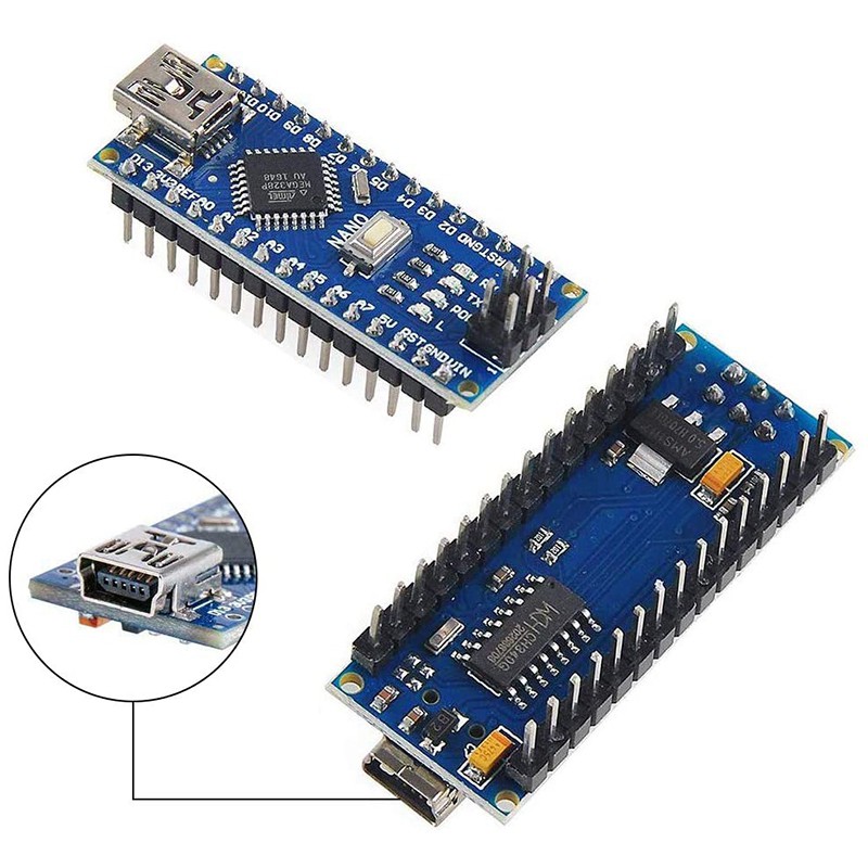 Bộ 2 Ăng Ten Thu Phát Không Dây Nrf24L01 + Pa + Lna Rf Sang Sma + Nano V3.0 Atmega328P