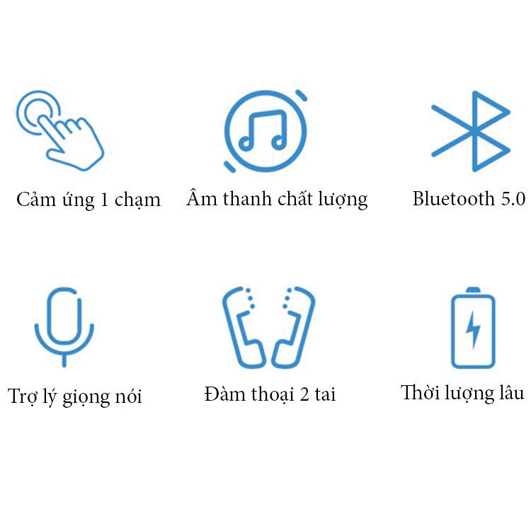 Tai Nghe Bluetooth inpods 12 Cảm Biến Vân Tay Phù Hợp Với Tất Cả Điện Thoại Được Chọn Màu.