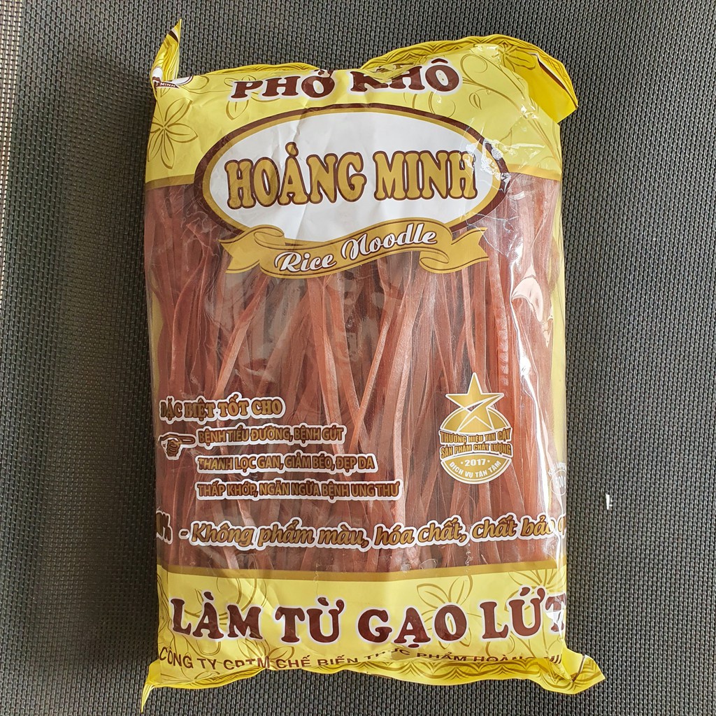 Phở gạo lứt Hoàng Minh 500gram hữu cơ EAT CLEAN cao cấp