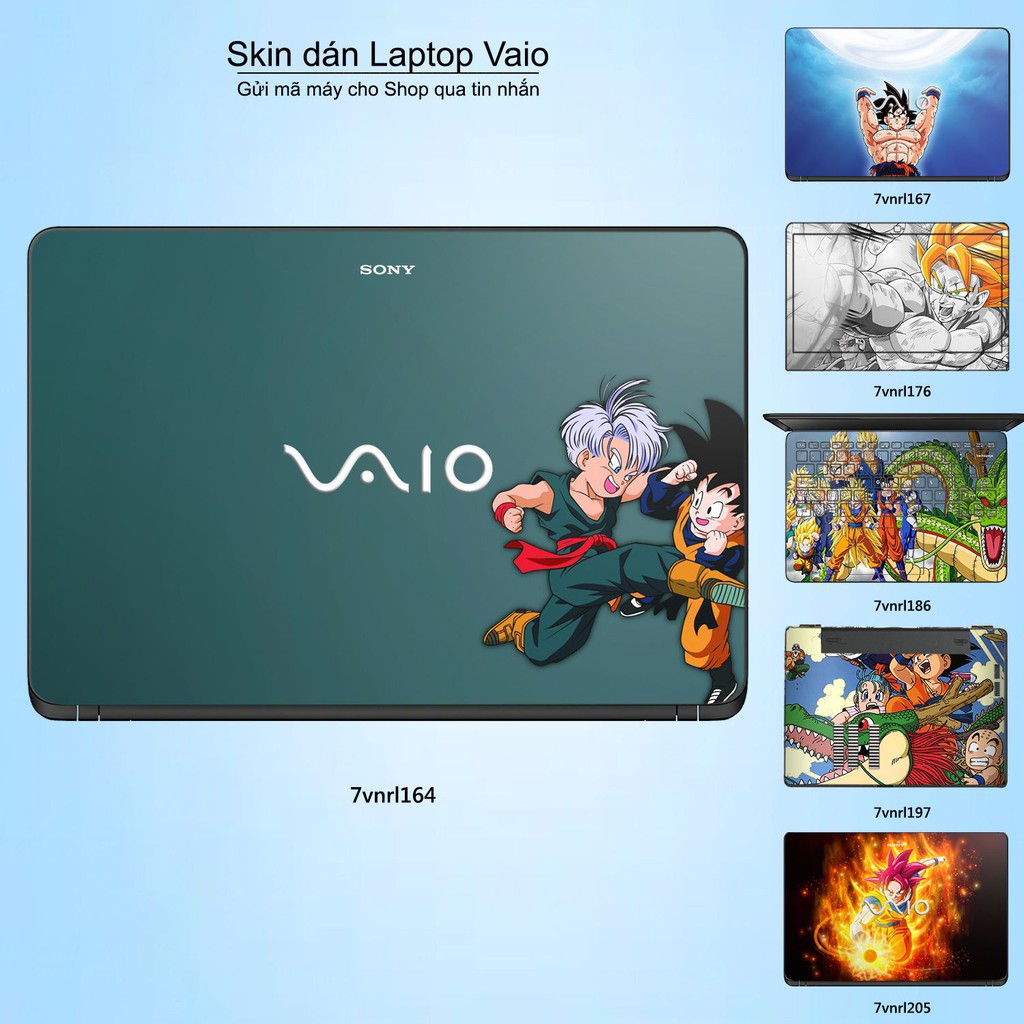 Skin dán Laptop Sony Vaio in hình Dragon Ball _nhiều mẫu 3 (inbox mã máy cho Shop)