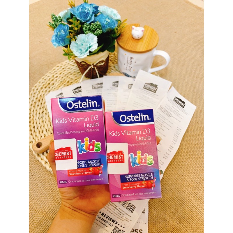 Vitamin D3 Ostelin Liquid 20ml - Xuất xứ Úc