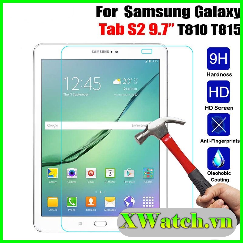 Kính Cường Lực Samsung Galaxy Tab S2 9.7 Sm T810 T815 T813 T819 bảo vệ màn hình chống trầy xước