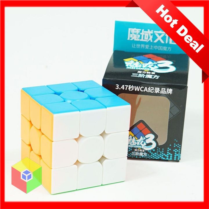 Rubik 3x3x3 MoYu MeiLong Stickerless không viền, tốc độ