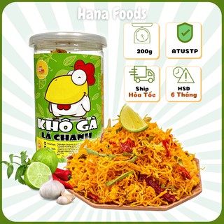 Khô gà lá chanh siêu ngon hũ 200g Tiệm Ăn Vặt Hana