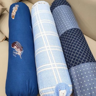 Gối ôm người lớn loại đẹp cotton đũi  (35cm x 100cm)
