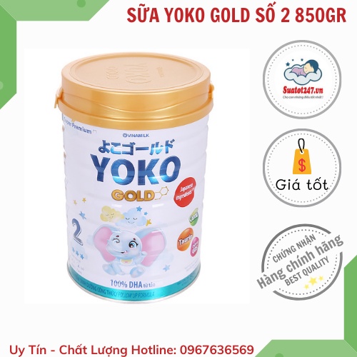 Sữa bột YoKo Gold 850gr Số 2