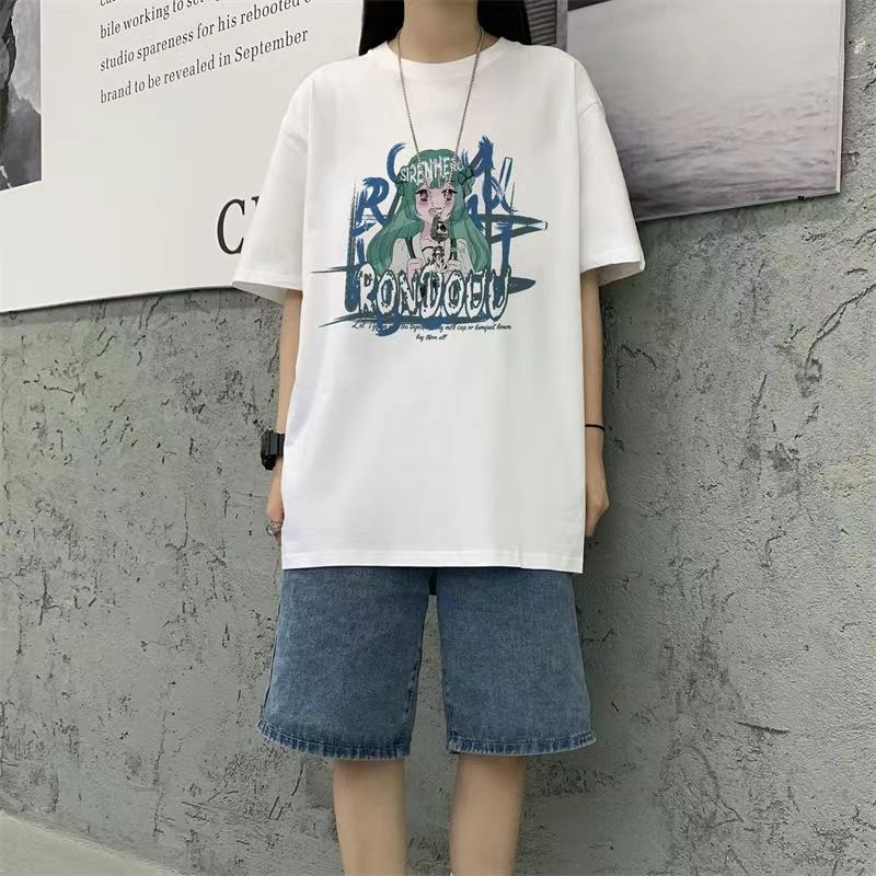 NRVP Áo Thun Cotton Tay Ngắn Cổ Tròn Màu Trơn Thời Trang Dành Cho Nữ