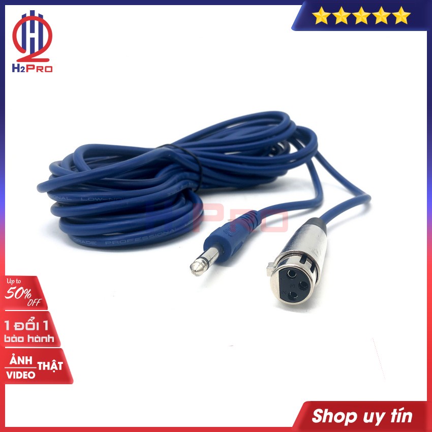 Micro cổ ngỗng có dây SUBOS GM-125 H2Pro lọc âm tốt-chống ồn-giảm hú(1 chiếc),micro hội nghị-hội thảo cao cấp dây dài 8m