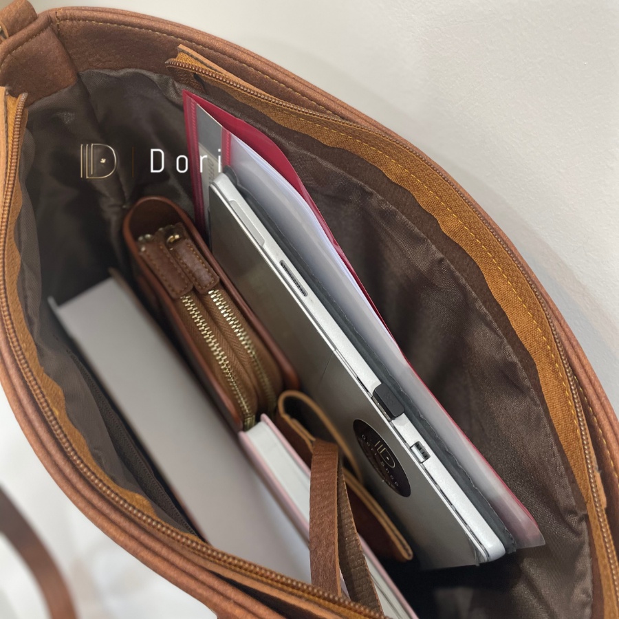 Túi xách công sở nữ da thời trang size to đựng laptop A4 cao cấp đẹp Dori Shop ,Túi Da Tote