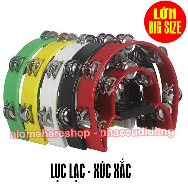 Lục lạc xúc xắc gõ bo nhựa lớn big size (Màu Trắng)