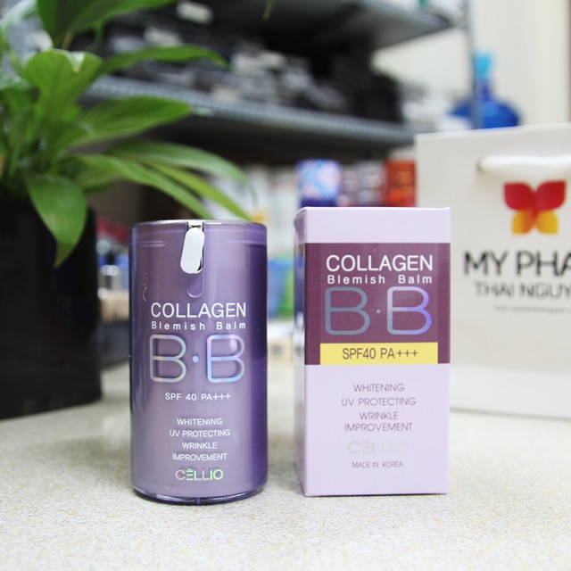 Kem nền Cellio Collagen Blemish Balm B.B SPF 40 PA+++