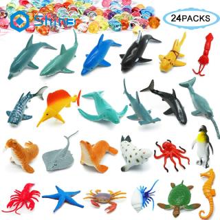 Bộ 24 mô hình đồ chơi động vật biển mini cho bé