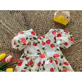 Váy hoa bé gái cotton A01