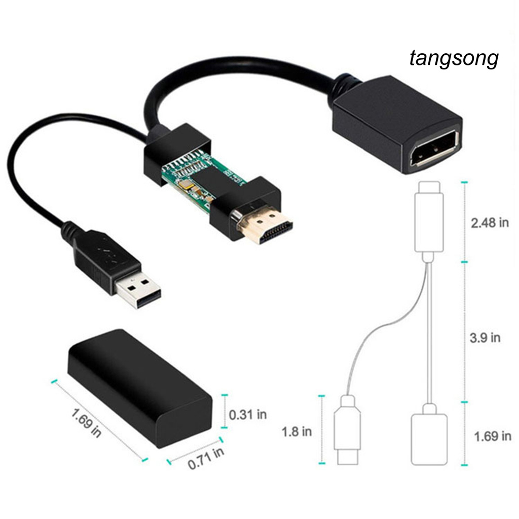 Cáp Chuyển Đổi Âm Thanh / Video Mini Displayport 4k 30hz Cho Laptop Hdtv